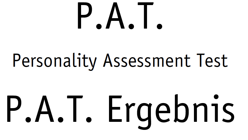 P.A.T. Personality Assessment Test - image 0